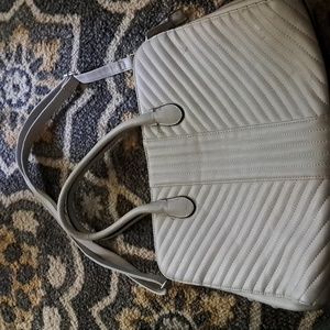Large cream purse